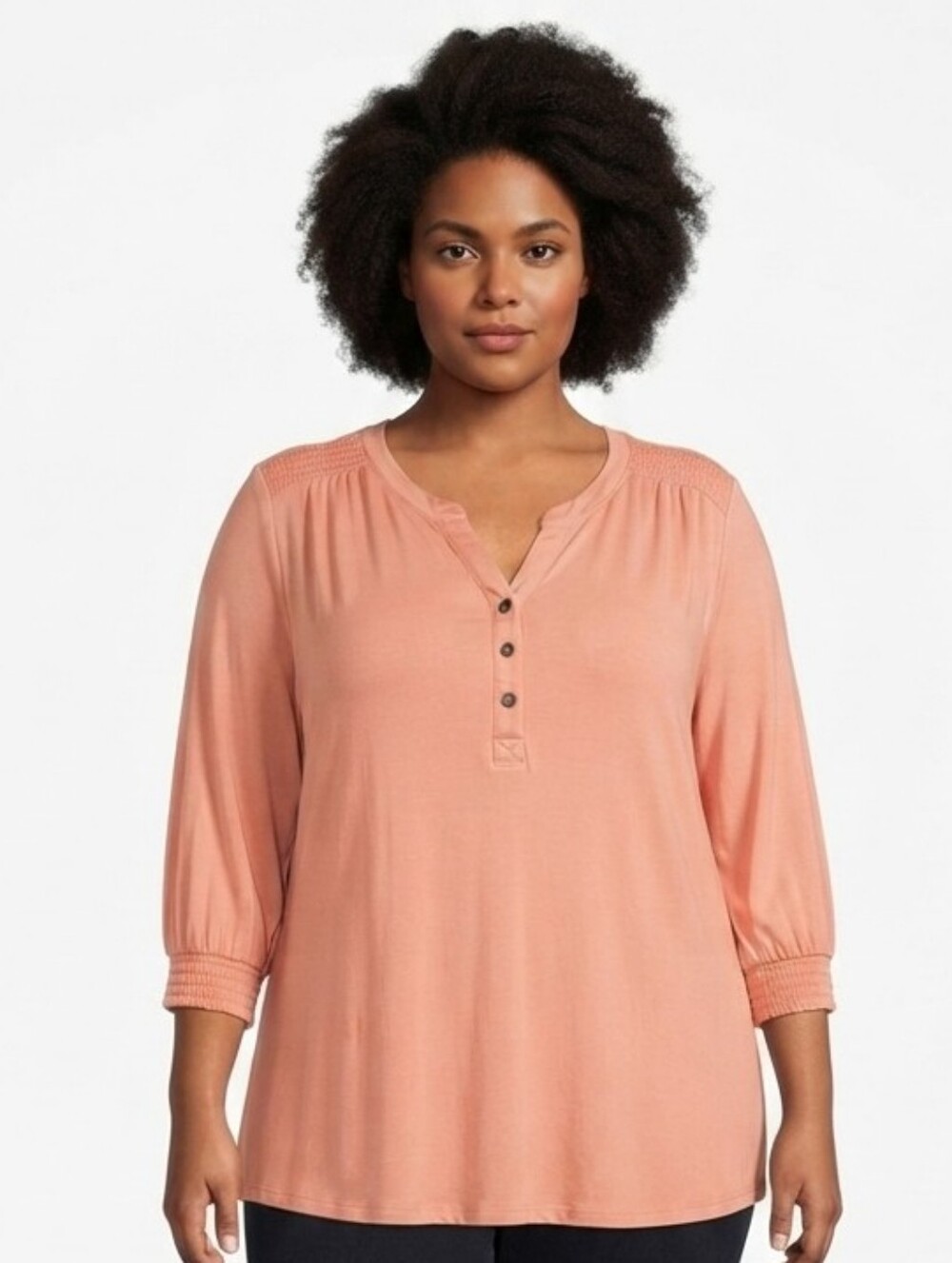 NWT Wonderly Henley Top